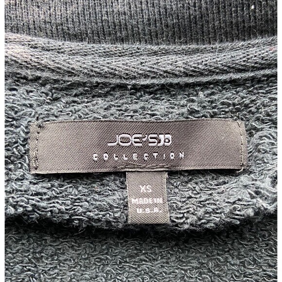 Joe's Jeans Womens Distressed Washed Sweatshirt Size XS Gray Grunge Indie Sleaze - Picture 9 of 12